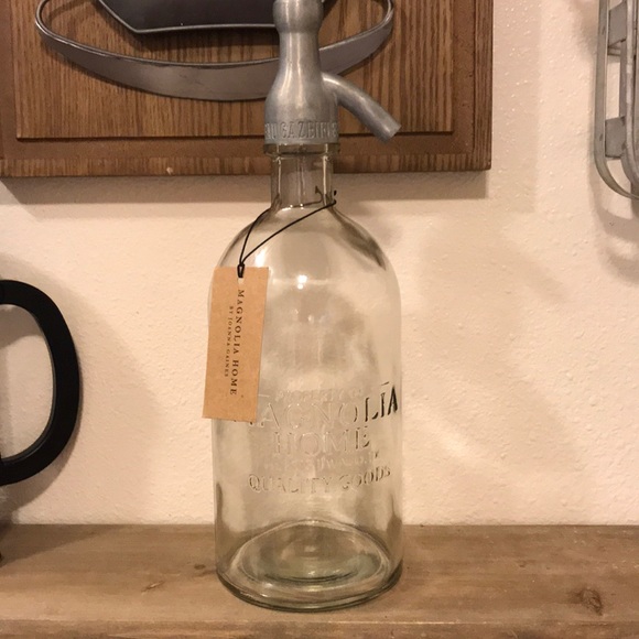 Magnolia Other - NWT Magnolia Home Glass Eau Gazeifiee Soda Bottle
